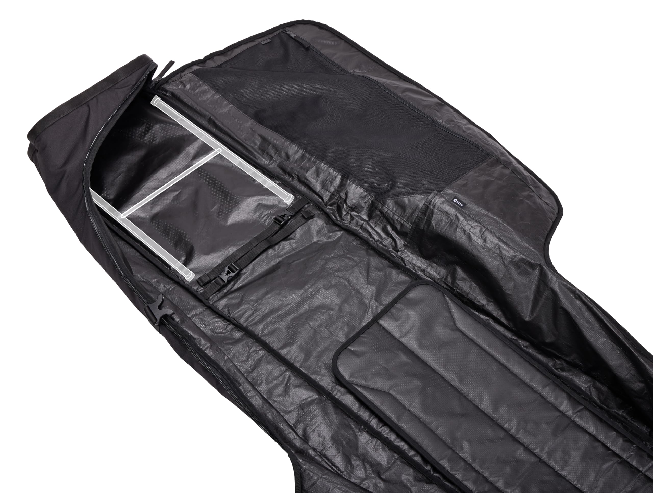 Thule Roundtrip Ski Roller Bag - Durable Travel Case for Skis & Snowboards - Perfect for Airplane Travel & Winter Sports Gear Storage