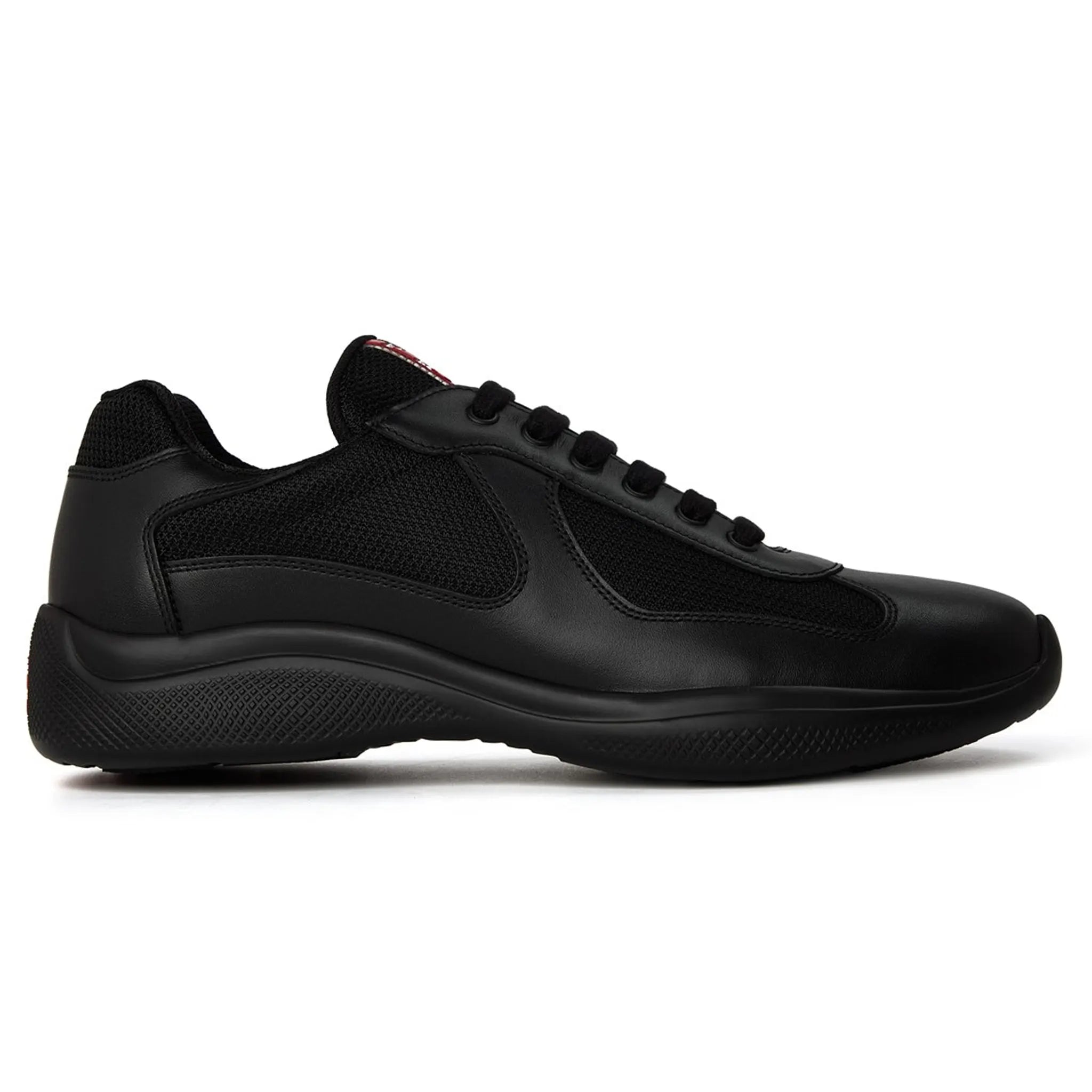 Prada Americas Cup Black Sneakers - Men's Luxury Fashion Sneakers for Casual Wear & Street Style | Perfect for Daily Outfits, Work & Social Events