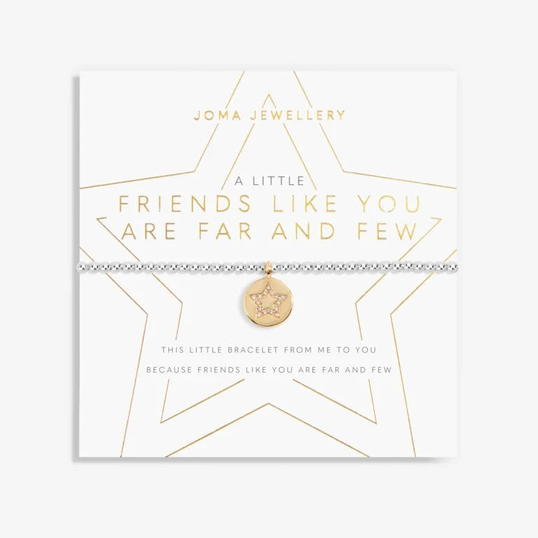 Joma Jewellery Bracelet - A Little Friends Like You Are Far And Few - Elegant Friendship Bracelet for Women, Perfect Gift for Best Friends, Birthday, Anniversary & Everyday Wear