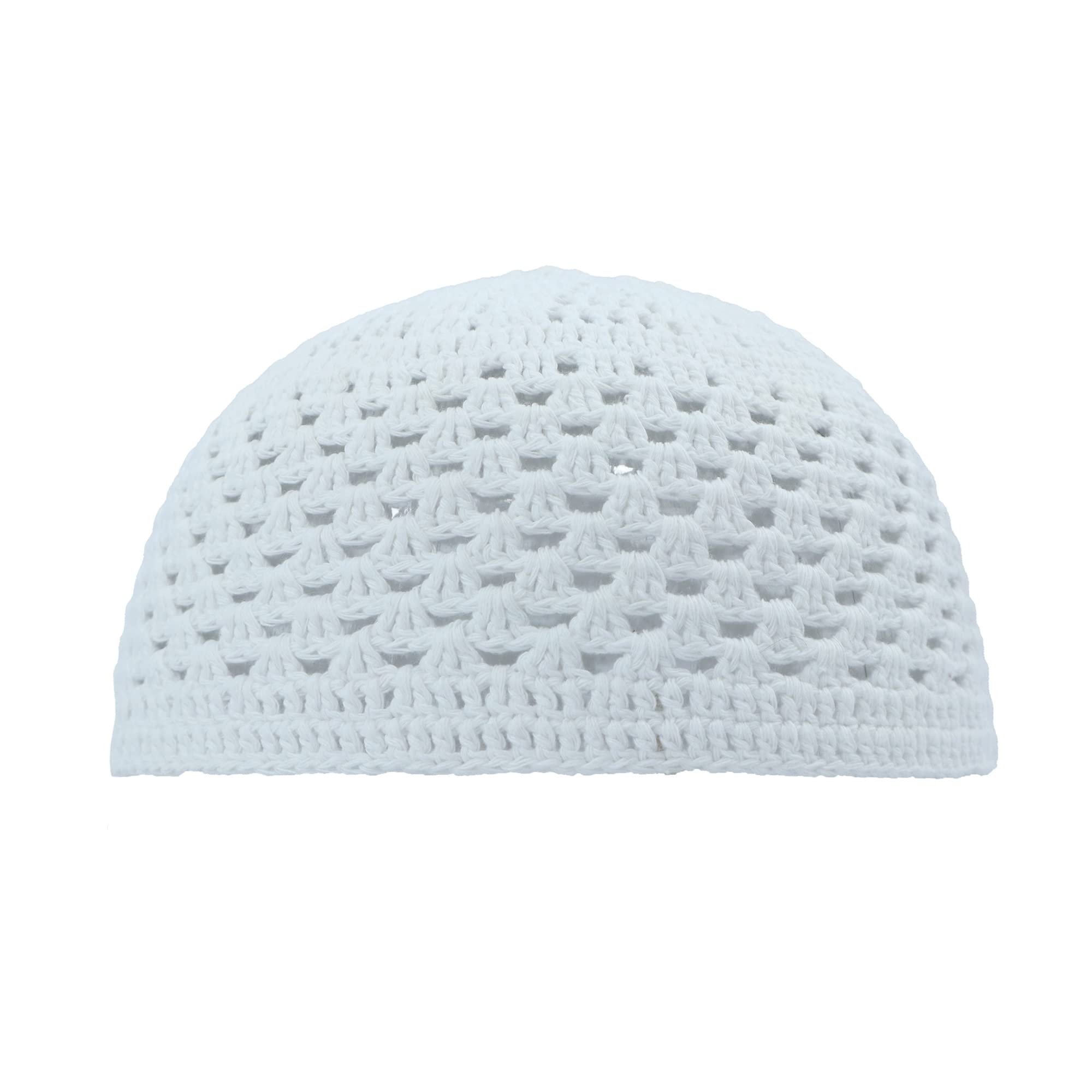 Breathable Cotton White Skull Cap - Open Weave Design for Ultimate Comfort | Perfect for Outdoor Sports, Yoga & Daily Wear