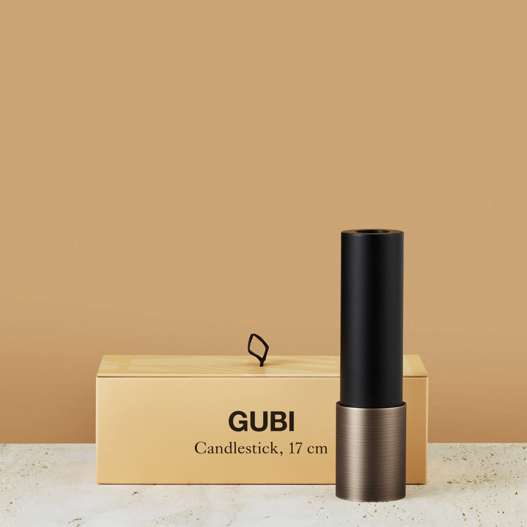 GUBI Space Copenhagen Candlestick - Modern Scandinavian Candle Holder for Dining Table, Wedding & Home Decor