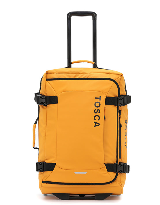 TOSCA TCA970 DELTA 24 UPRIGHT DUFFLE BAG - Yellow | Large Travel Duffle for Gym, Sports & Weekend Getaways | Water-Resistant Luggage with Wheels