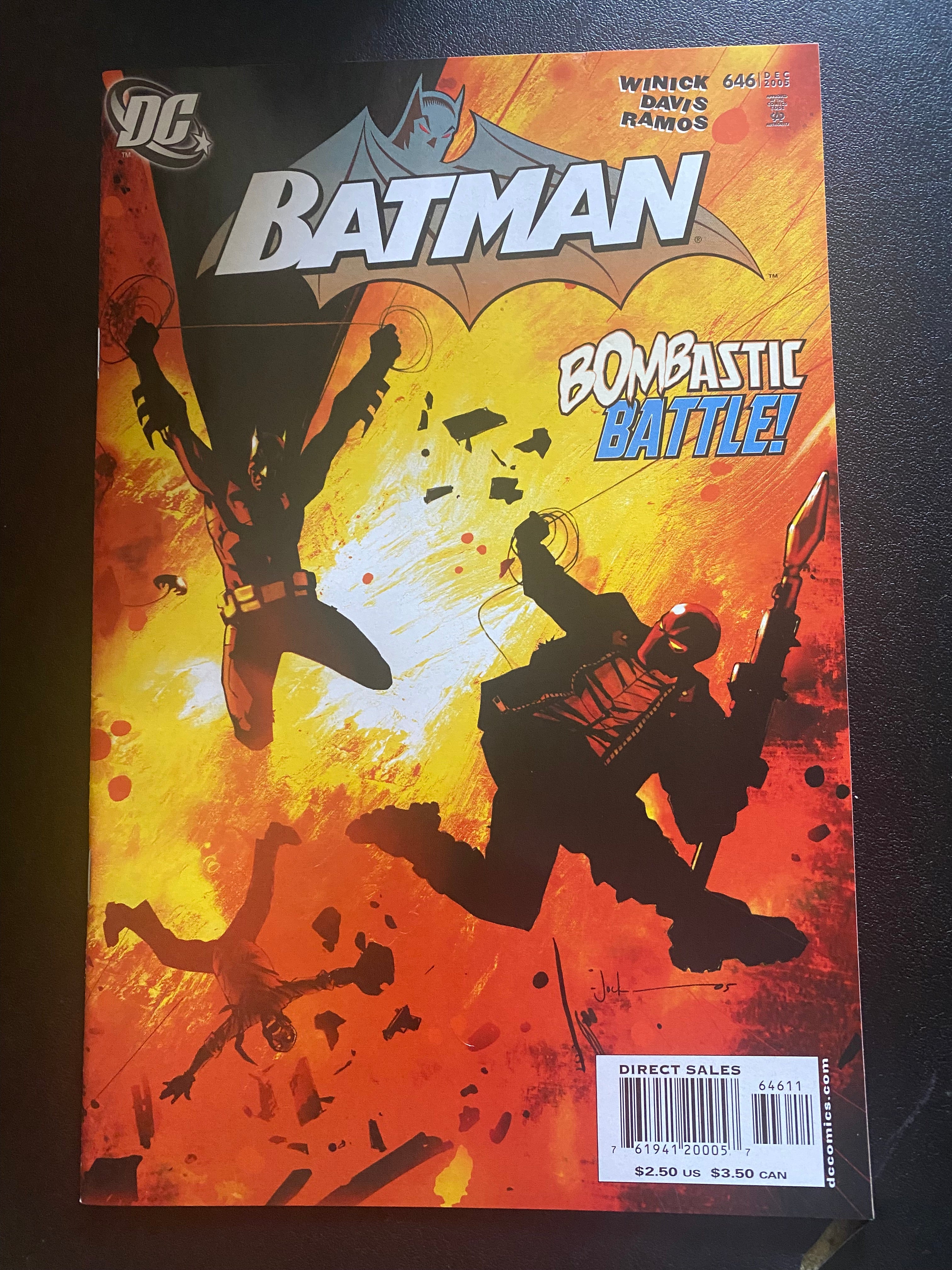Batman #646 Bombastic Battle! Detective Comics Dec 2005 Vintage Comic Book - Perfect for Collectors & DC Fans