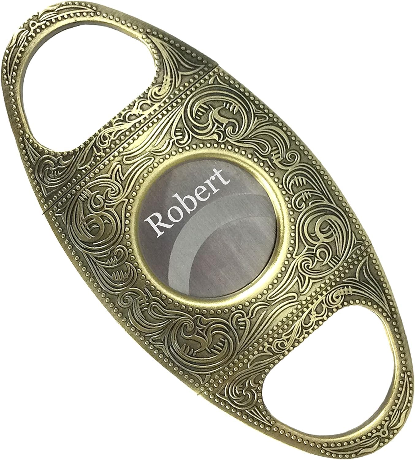 Personalized Visol Wild West Antique Gold Cigar Cutter - Free Laser Engraving - Perfect for Gifts, Collectors & Cigar Enthusiasts