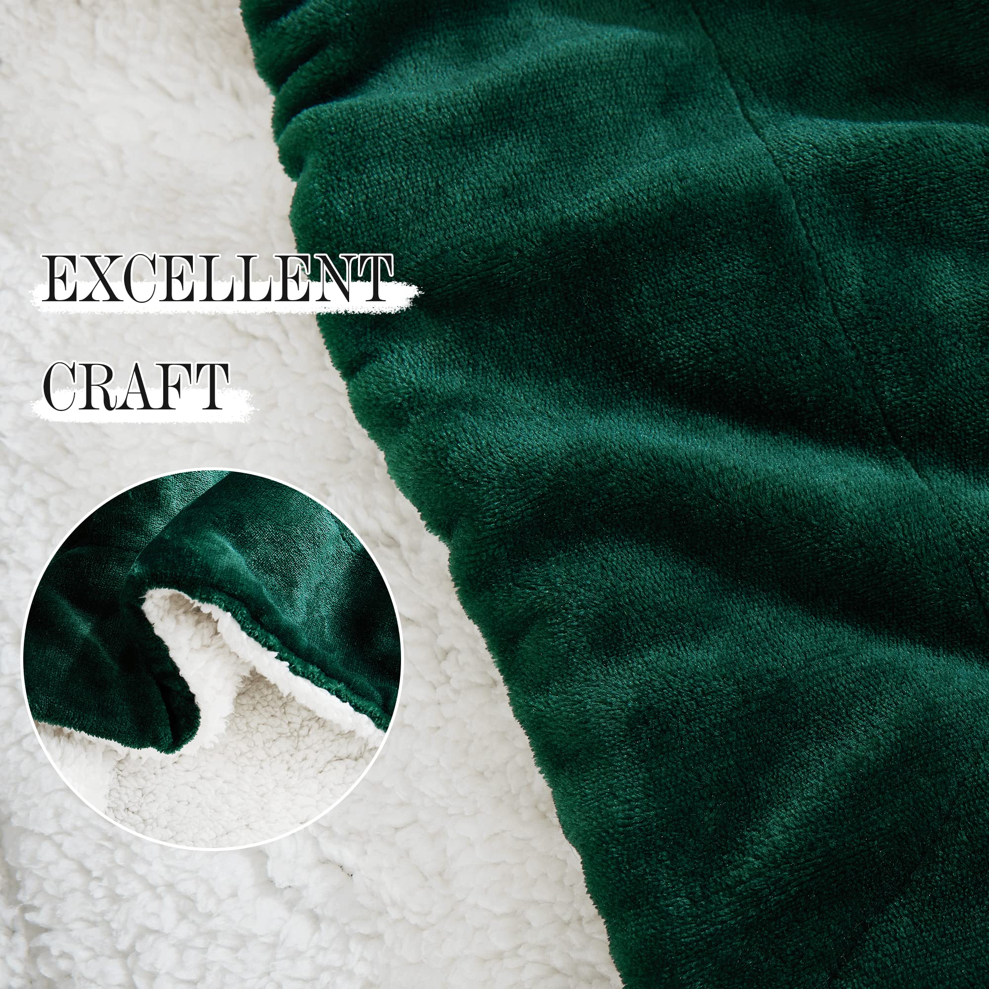 StangH Sherpa Blanket - Ultra Soft Reversible Fleece Throw Blanket for Couch, Bed & Winter Warmth (50