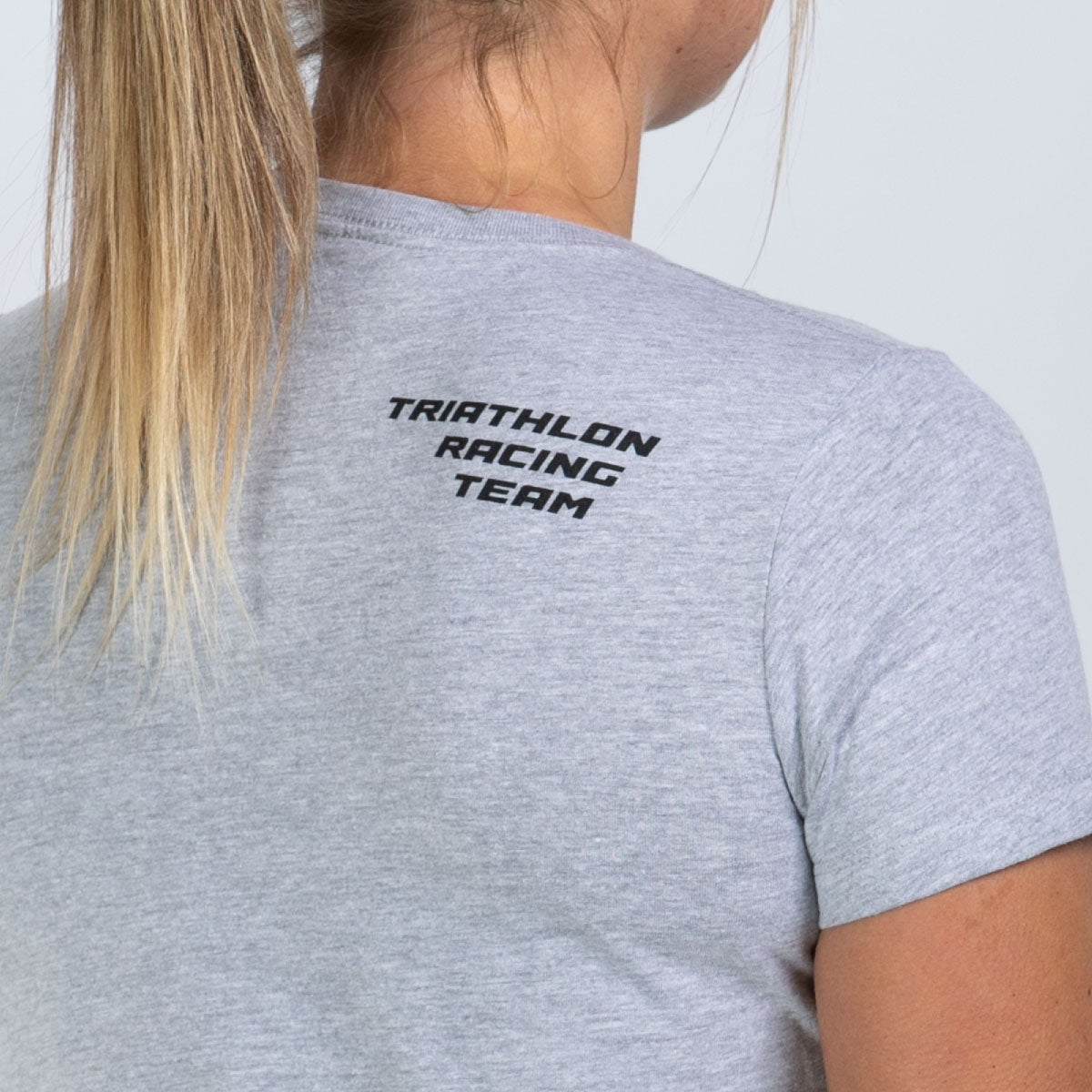 Team Zoot 2025 Women's T-Shirt - Soft Heather Grey Cotton Tee for Running, Gym & Casual Wear