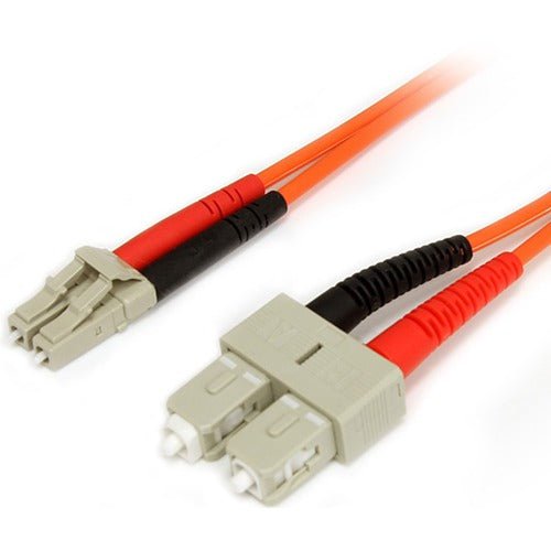 2m Multimode 62.5/125 Duplex Fiber Patch Cable LC to SC - High-Speed Data Transmission for Networking, Data Centers & Telecom Applications