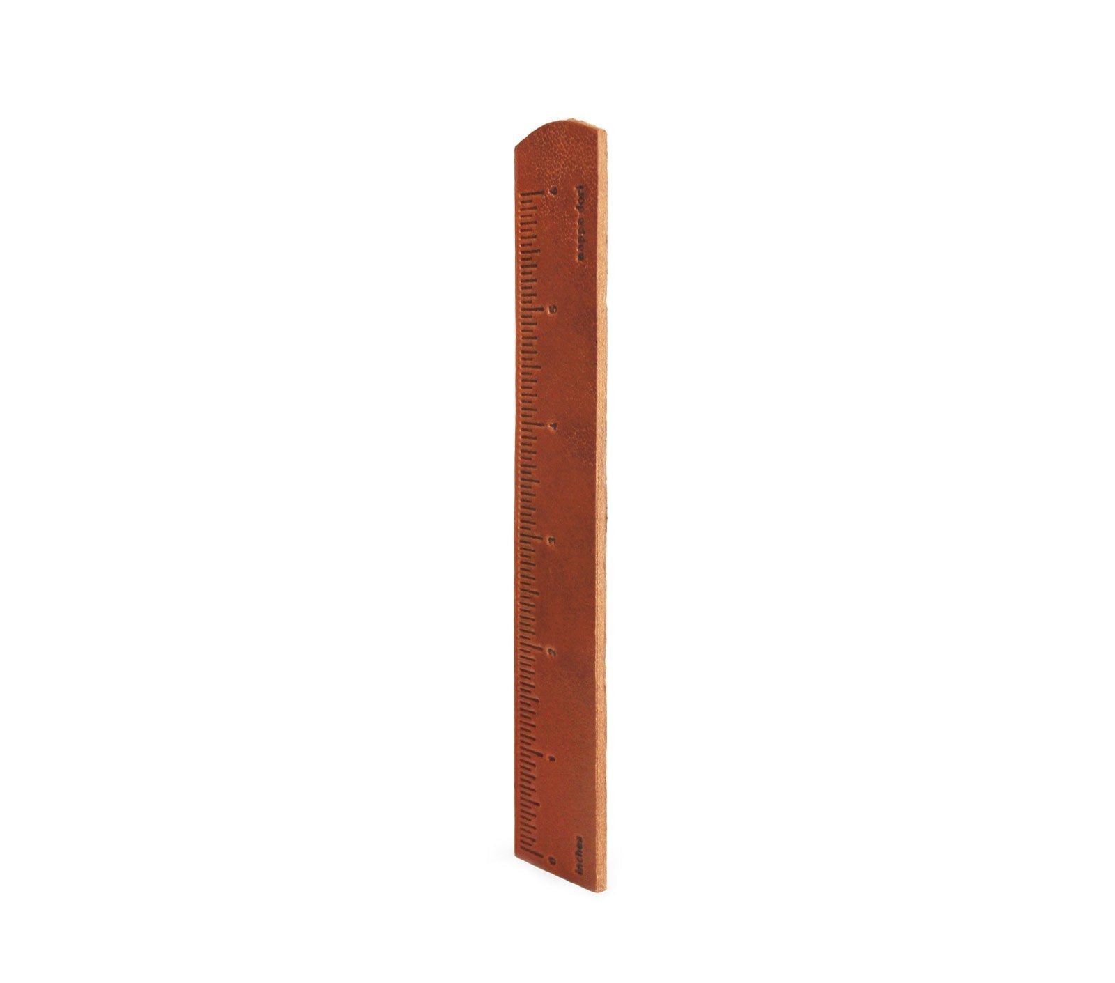 Premium Leather Ruler - 12 Inch/30cm Durable Measuring Tool for Sewing, Crafting & Office Use - Perfect for Tailors, Designers & DIY Projects