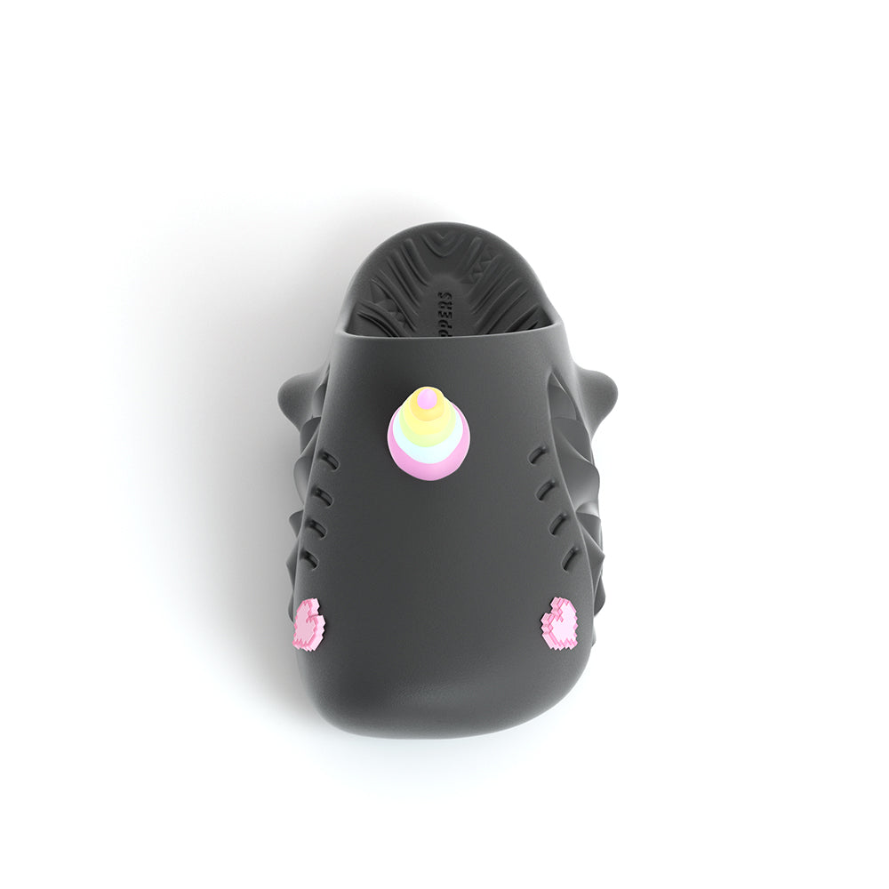 Sharkicks Pro Mule Slippers - Unicorn & Pixel Heart Eyes Design - Cozy House Shoes for Women & Girls - Perfect for Lounge, Bedroom, and Gift Giving