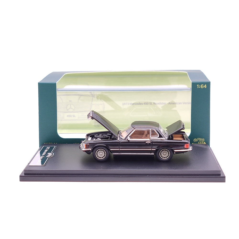 1:64 Mercedes Benz 450 SL Roadster Diecast Model Car - 1973 European & American Version - Limited Edition Collectible Toy for Adults - Perfect for Display, Gifts, and Car Enthusiast Collections