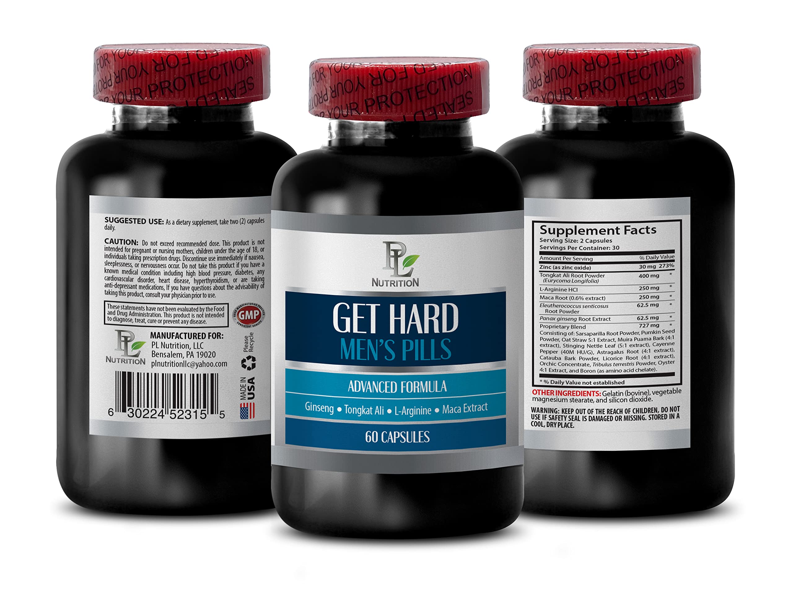Premium Male Enhancement Pills - Natural Stamina & Performance Booster with L-Arginine, Maca Root Extract & Tongkat Ali - 60 Capsules for Men & Women - Enhance Energy, Vitality & Endurance - Perfect for Workouts, Intimacy & Daily Performance