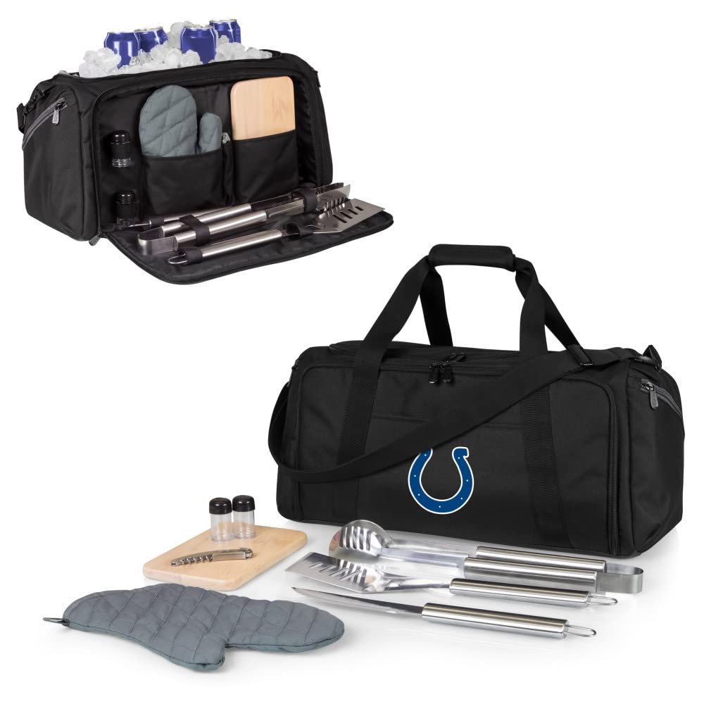NFL BBQ Kit & Cooler Tote Set with Grill Tools and Picnic Accessories - Perfect for Tailgating, Camping, and Outdoor Parties
