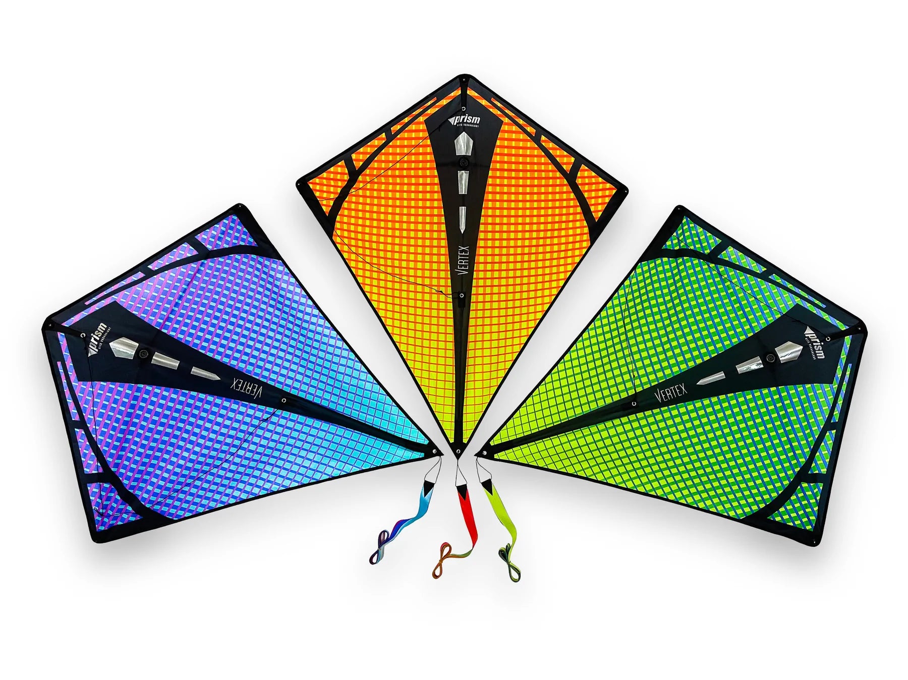 Prism Vertex Diamond Kite - UV Ultraviolet Flying Kite for Beach, Park & Outdoor Adventures - Perfect for Kids and Adults