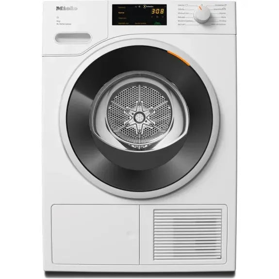 Miele 9kg Heat Pump Tumble Dryer - Energy Efficient, Quiet & Gentle on Clothes - White (TWD364) - Perfect for Large Families & Eco-Friendly Homes