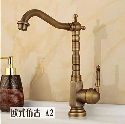 Hot and Cold Single Handle Kitchen Faucet with 360° Swivel Spout - Single Hole Mount Modern Sink Mixer Tap for Easy Dishwashing & Food Prep