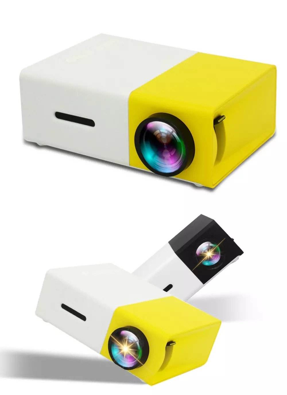 HD Mini LED Projector - 1080P Full HD Portable Movie Projector for Home Theater, Outdoor Camping & Gaming | Compatible with Smartphone, Laptop, TV Stick
