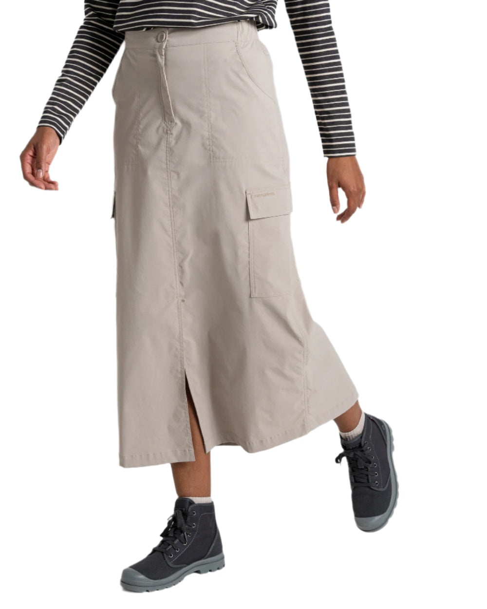 Craghoppers Women's NosiLife Pro Midi Skirt - Insect Repellent Hiking Skirt for Outdoor Adventures & Travel