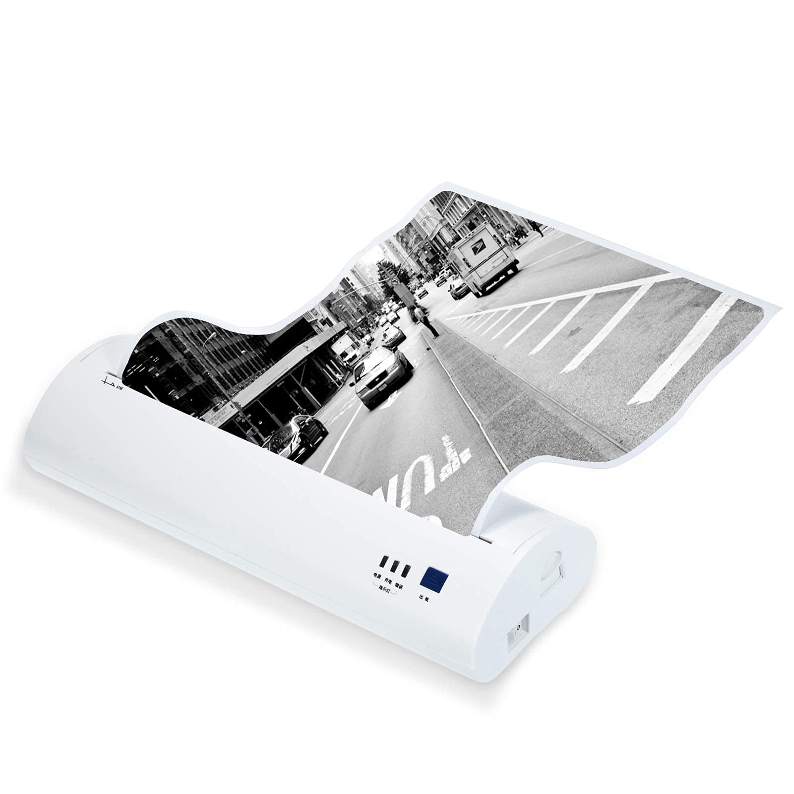 OHHG A4 Portable Thermal Printer - 210mm Mini Mobile Photo Printer with 203DPI, Bluetooth & USB Connectivity for Windows - Perfect for Receipts, Labels & On-the-Go Printing