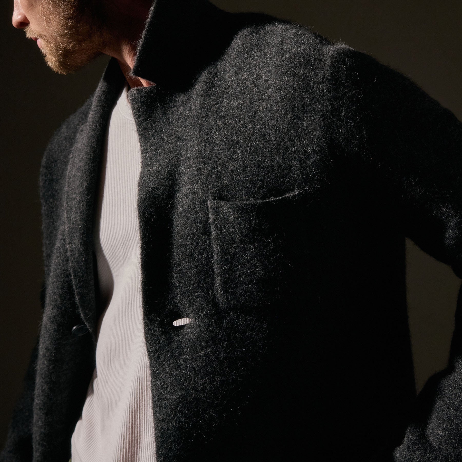 Women's Stylish Sweater Knit Blazer Jacket - Anthracite Grey - Office Wear, Casual Outfits & Fall Fashion Layering