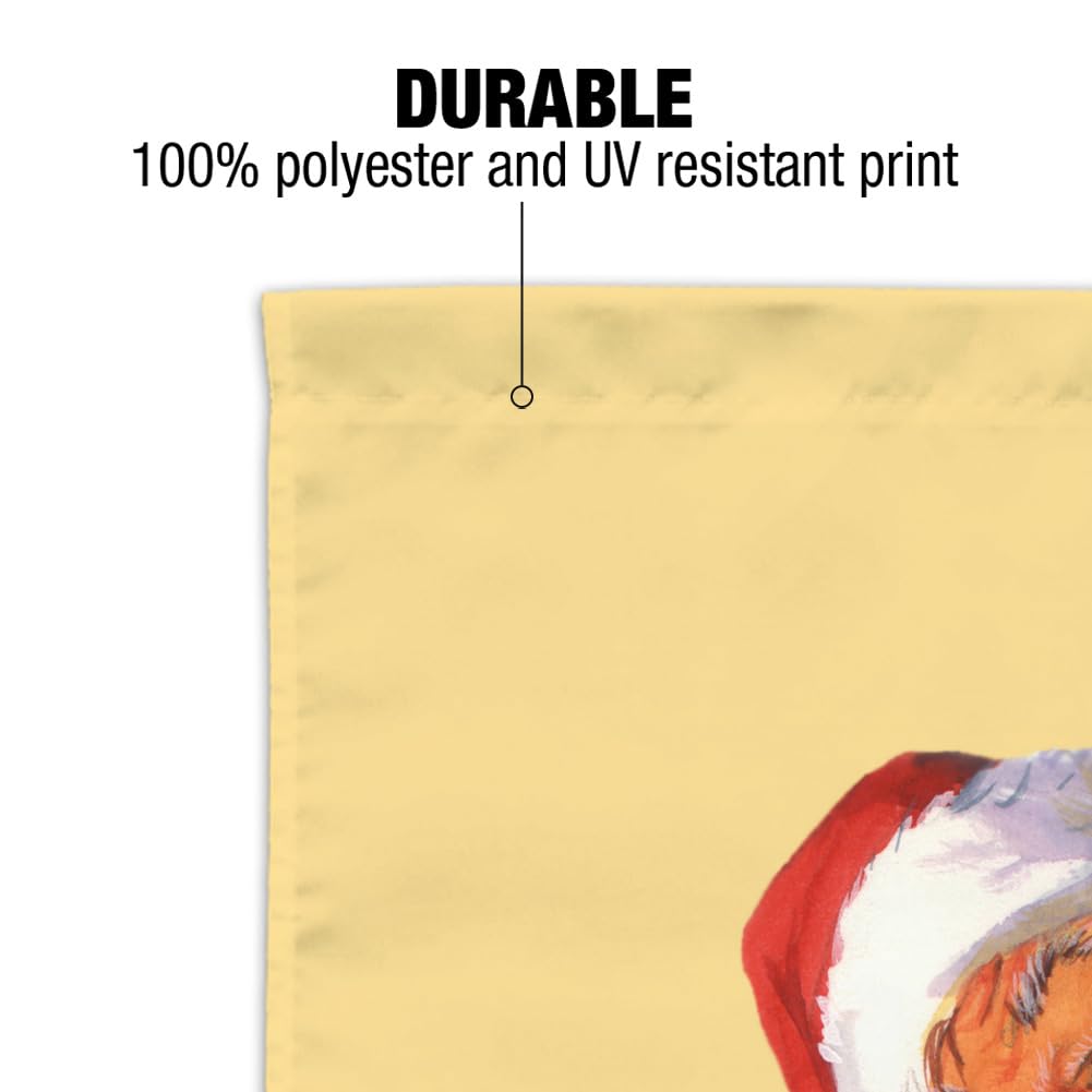 Christmas Holiday Santa and His Bag of Toys Garden Yard Flag - Festive Outdoor Decor for Holiday Season