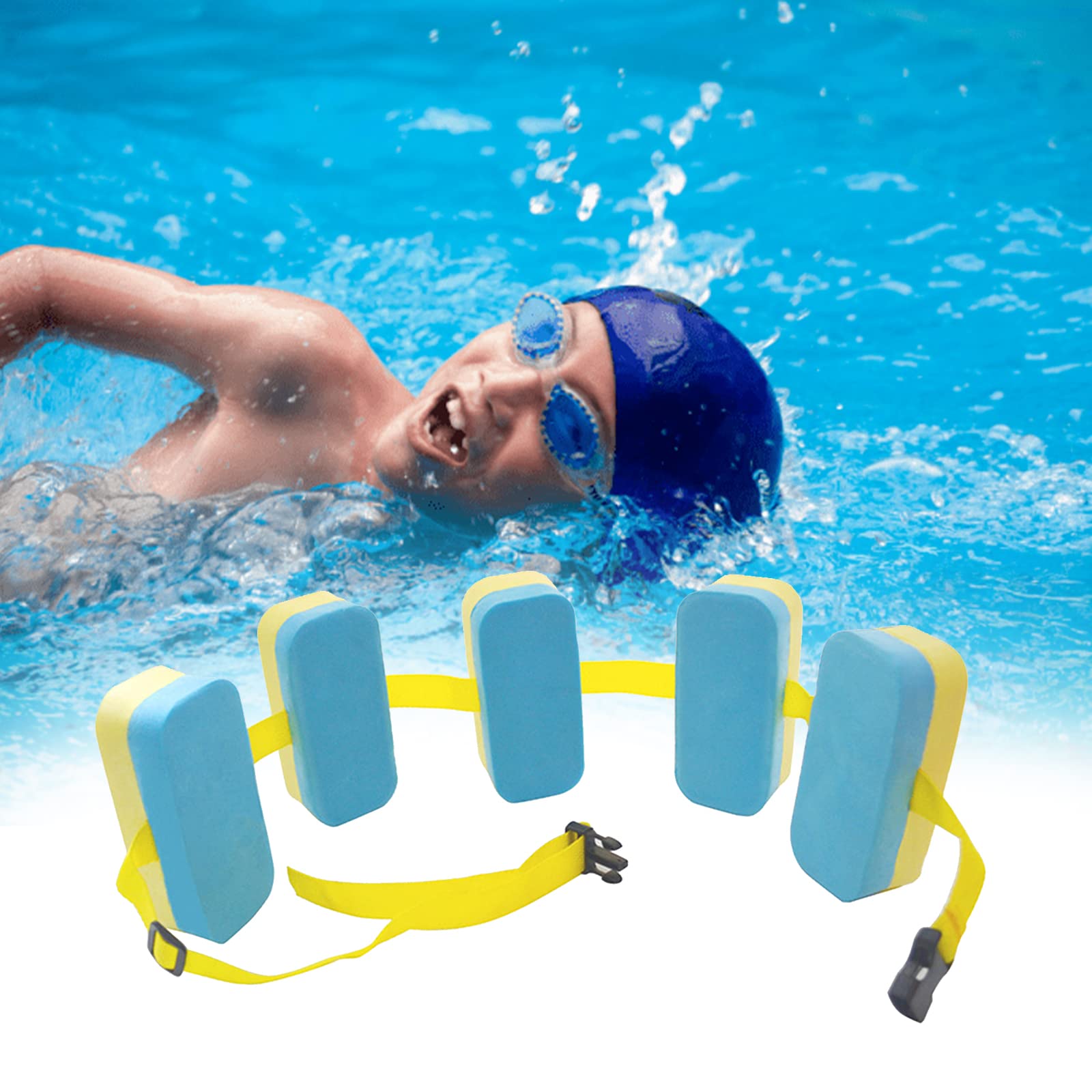 Best Swim Belt for Kids 6-7 Years Old | Adjustable EVA Swimming Float Belt for Toddlers & Children | Water Safety Aid for Swimming Lessons, Pool Training & Beach Activities