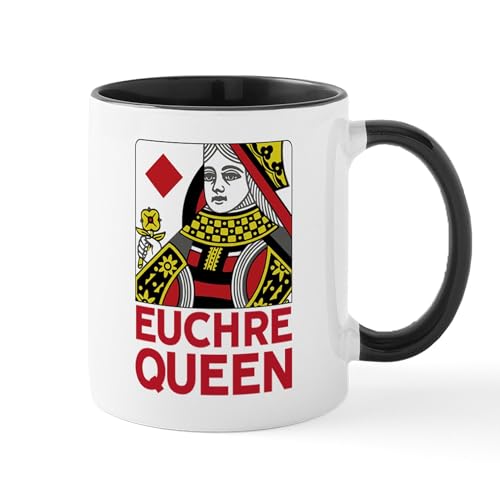 White/Black Inside - Euchre Queen Mugs