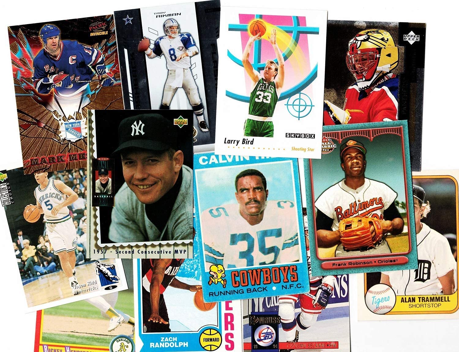 200 Multi Sports Trading Cards Lot - Baseball, Basketball, Hockey, Football Cards Collection (New & Vintage) with Hall of Famers, Rookies, Inserts & Numbered Cards | Perfect Gift for Collectors & Sports Fans | Securely Packed for Safe Delivery | Great for Trading, Collecting & Displaying