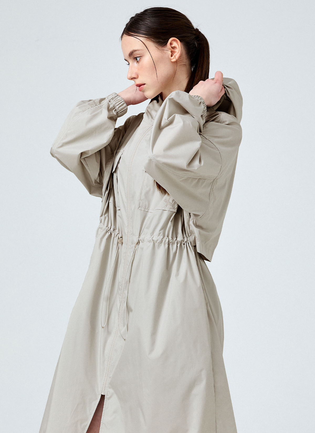 Airy Essential Maxi Hood Long Jacket - Lightweight Windproof Women's Outerwear for Spring & Fall | Perfect for Hiking, Travel & Casual Wear