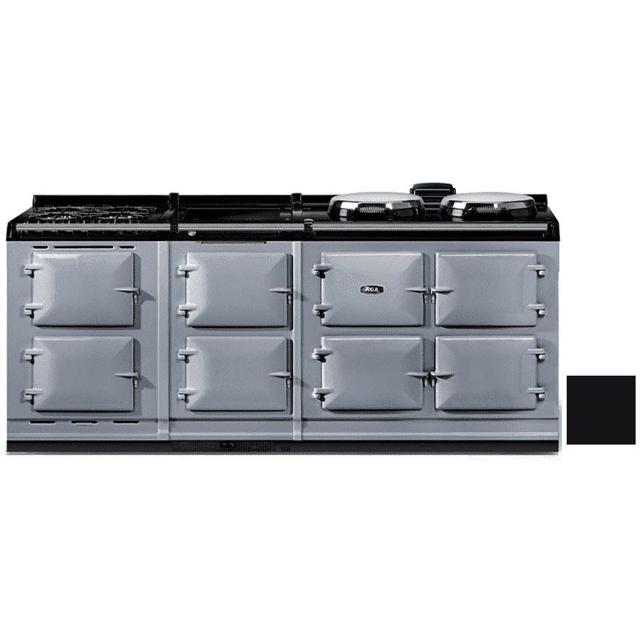 AGA 83-Inch R7 210 Classic Electric Range with Hot Cupboard & Dual Fuel Module - Professional Kitchen Appliance for Home Chefs & Restaurants (Model AR7783WGLPBLK) | Perfect for Gourmet Cooking, Baking & Entertaining
