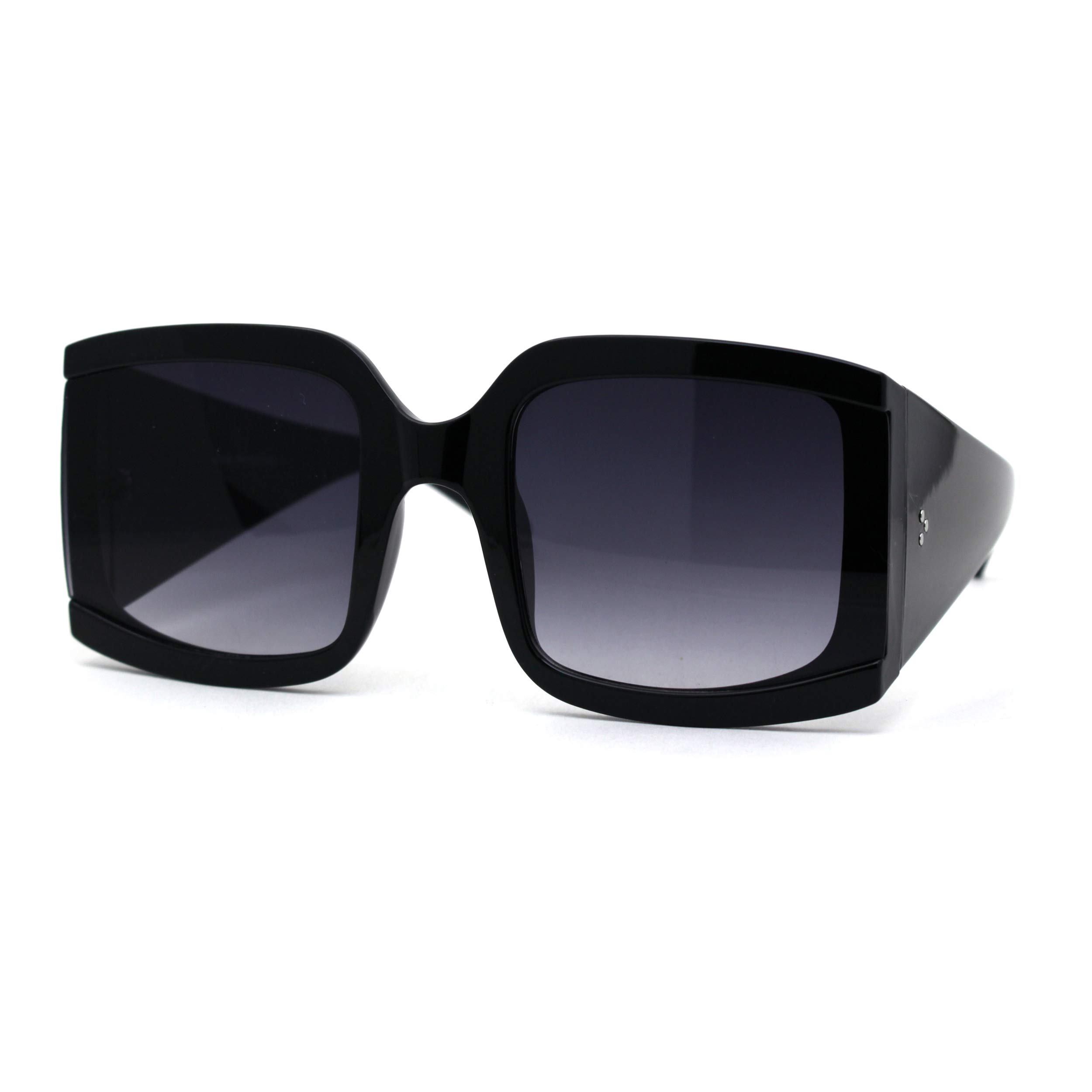 Stylish Women's Thick Temple Rectangular Butterfly Sunglasses - Fashionable UV Protection Shades for Outdoor Activities, Beach & Driving