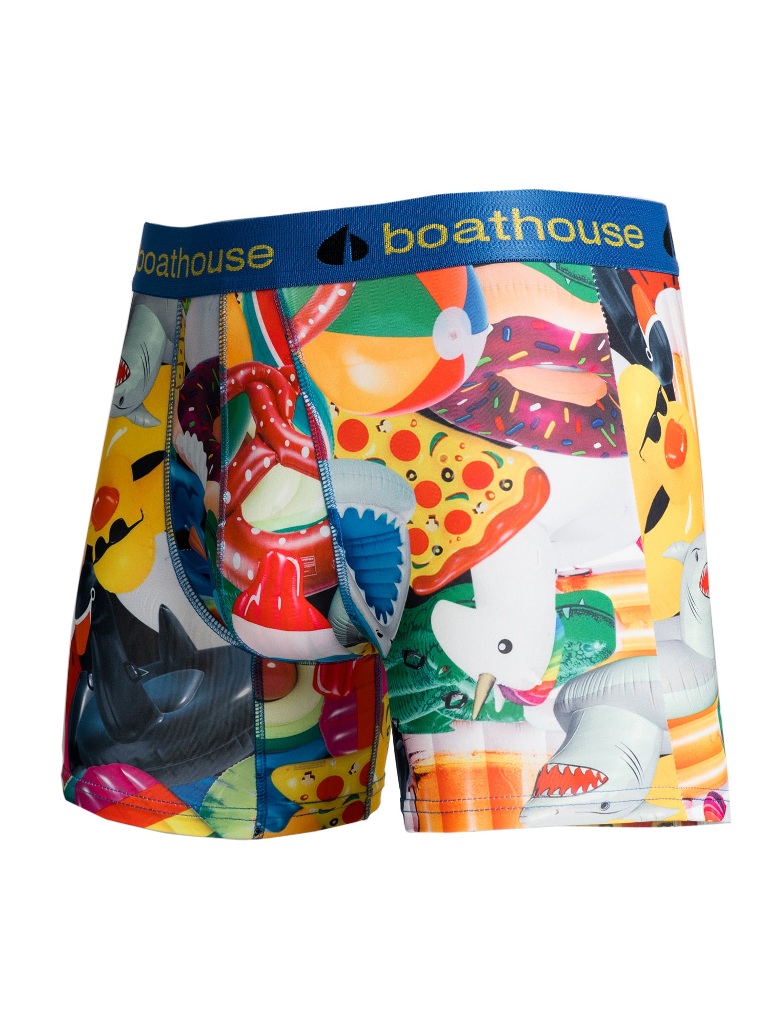 BOATHOUSE NOVELTY BOXER BRIEF FLOATIES - Swim Shorts for Men, Comfortable Quick-Dry Underwear - Perfect for Beach, Pool Party & Summer Vacation