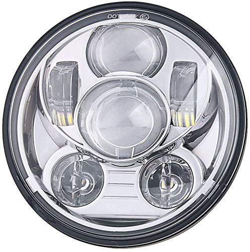 Eagle Lights 8900CG3-SCOUT LED Headlight Kit for Indian Scout Motorcycle - Compatible with 2014+ Scout 60, Scout & Scout Bobber Models (Chrome Finish) | Upgrade Your Bike Lighting for Night Riding & Enhanced Visibility