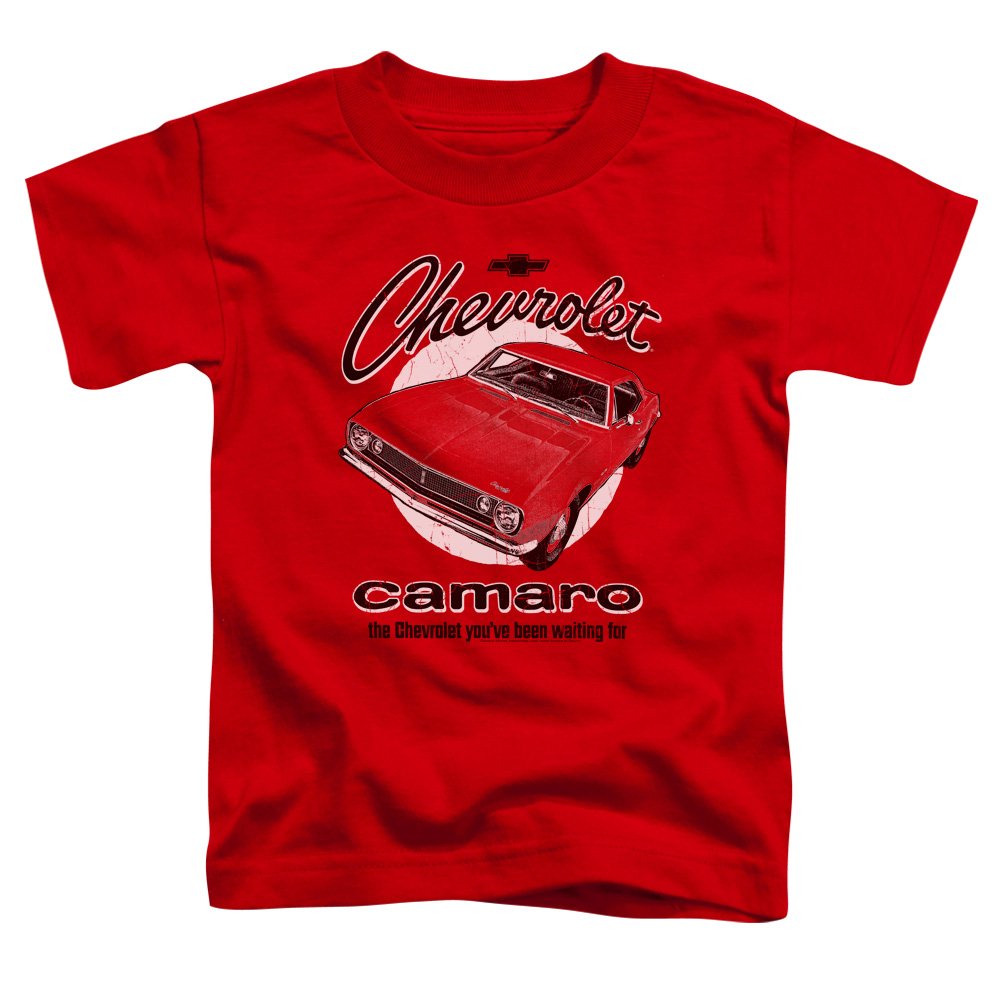 Boys' Retro Camaro Graphic T-Shirt - Red Vintage Muscle Car Print Tee for Kids | Casual Wear, Birthday Gifts & Car Theme Parties