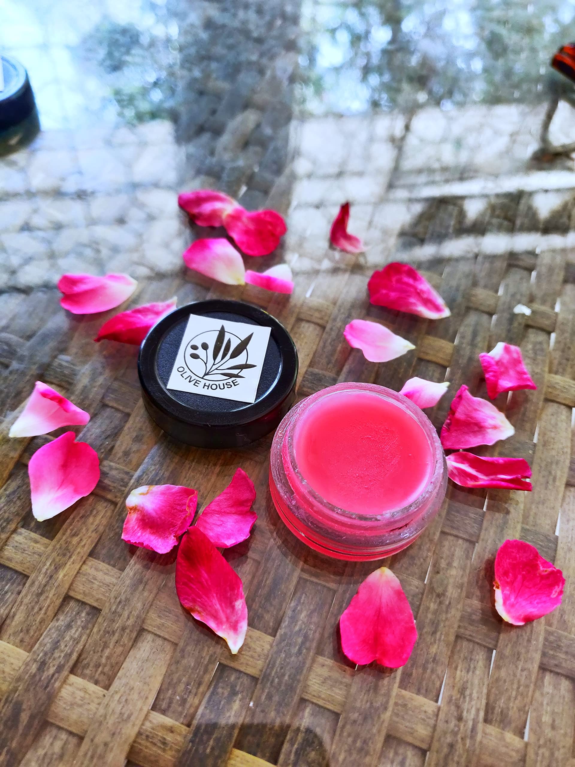Olive House Strawberry Lip Balm - 5g Natural Moisturizing Lip Care for Dry & Chapped Lips - Perfect for Winter, Outdoor Activities & Daily Hydration