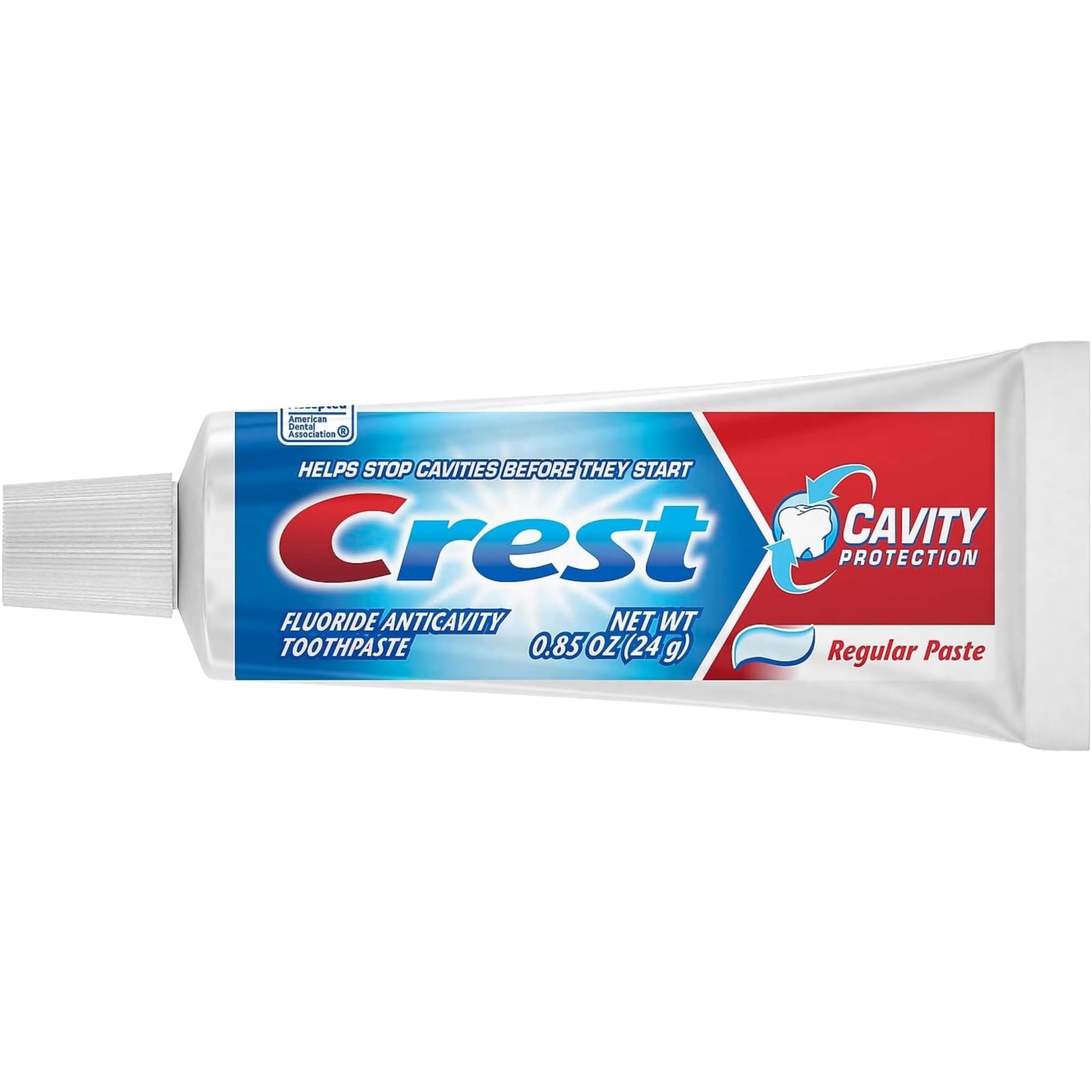 Crest Cavity Protection Fluoride Anticavity Toothpaste - 0.85 Oz Travel Size (10 Pack) - Fresh Mint Flavor for Daily Oral Care, Perfect for Travel, Gym & On-the-Go Use