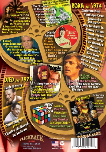 1974 Flickback DVD Greeting Card - Unique Birthday & Anniversary Gift for Loved Ones | Perfect for Special Occasions & Surprise Moments