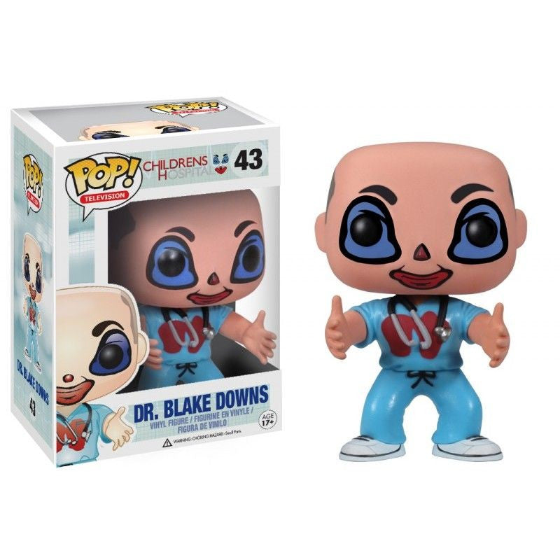 Funko Pop! Vinyl Figure - Dr. Blake Downs from Childrens Hospital (Exclusive #43) | Collectible TV Show Character for Display & Gifts | Perfect for Office Decor, Pop Culture Fans & Comedy Lovers