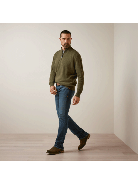 Bolinas 1/4 Zip Sweater for Men - Lightweight Fleece Pullover with Quarter Zip Neck - Perfect for Hiking, Running & Outdoor Activities