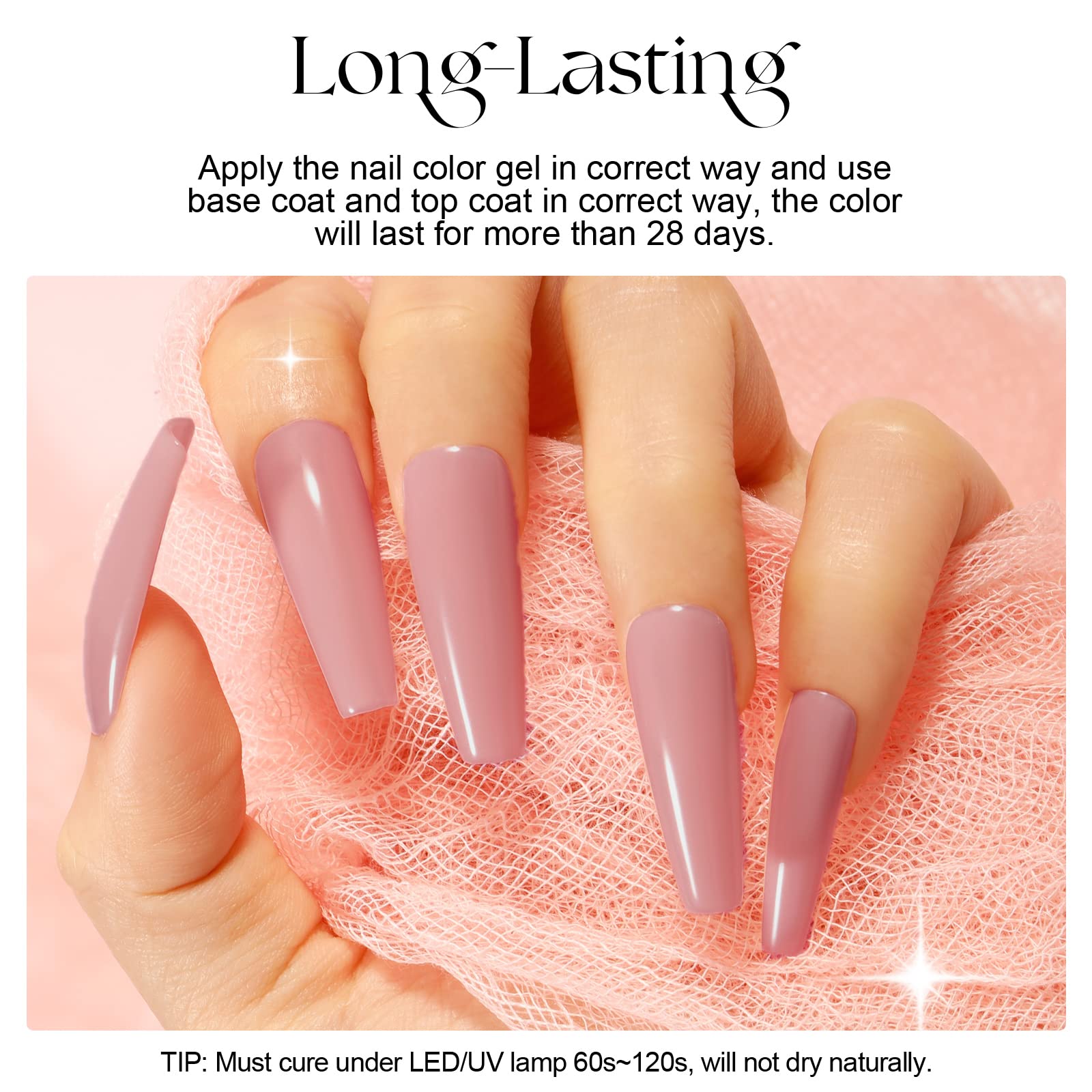 ROSALIND 6PCS Nude Gel Nail Polish Set - Long Lasting White & Nude Jelly Gel Polish Collection for Salon & Home Manicure | Perfect for Weddings, Parties & Everyday Wear