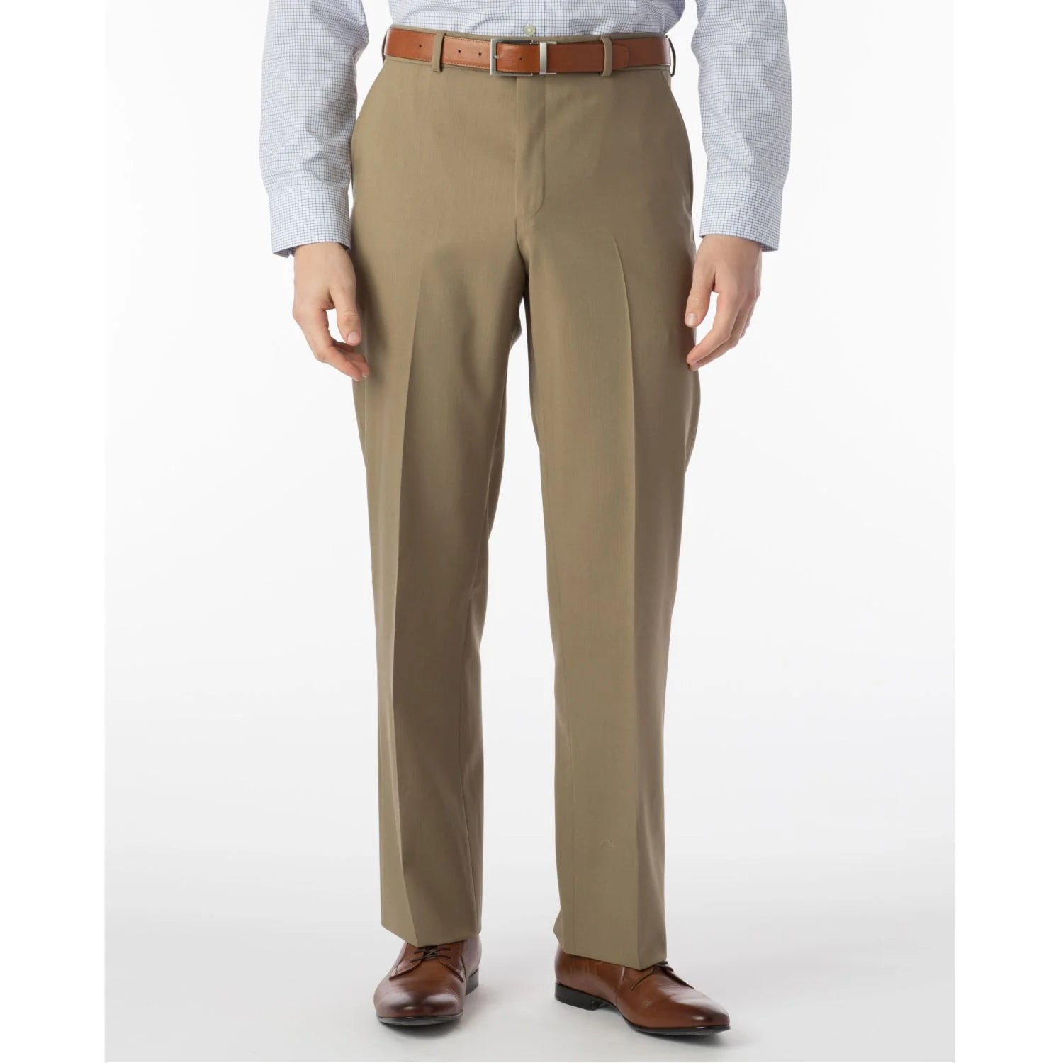 Allen Oniel Khaki Travel Twill Dress Pants for Men - Comfortable Business Casual & Office Wear - Perfect for Work, Travel & Formal Occasions