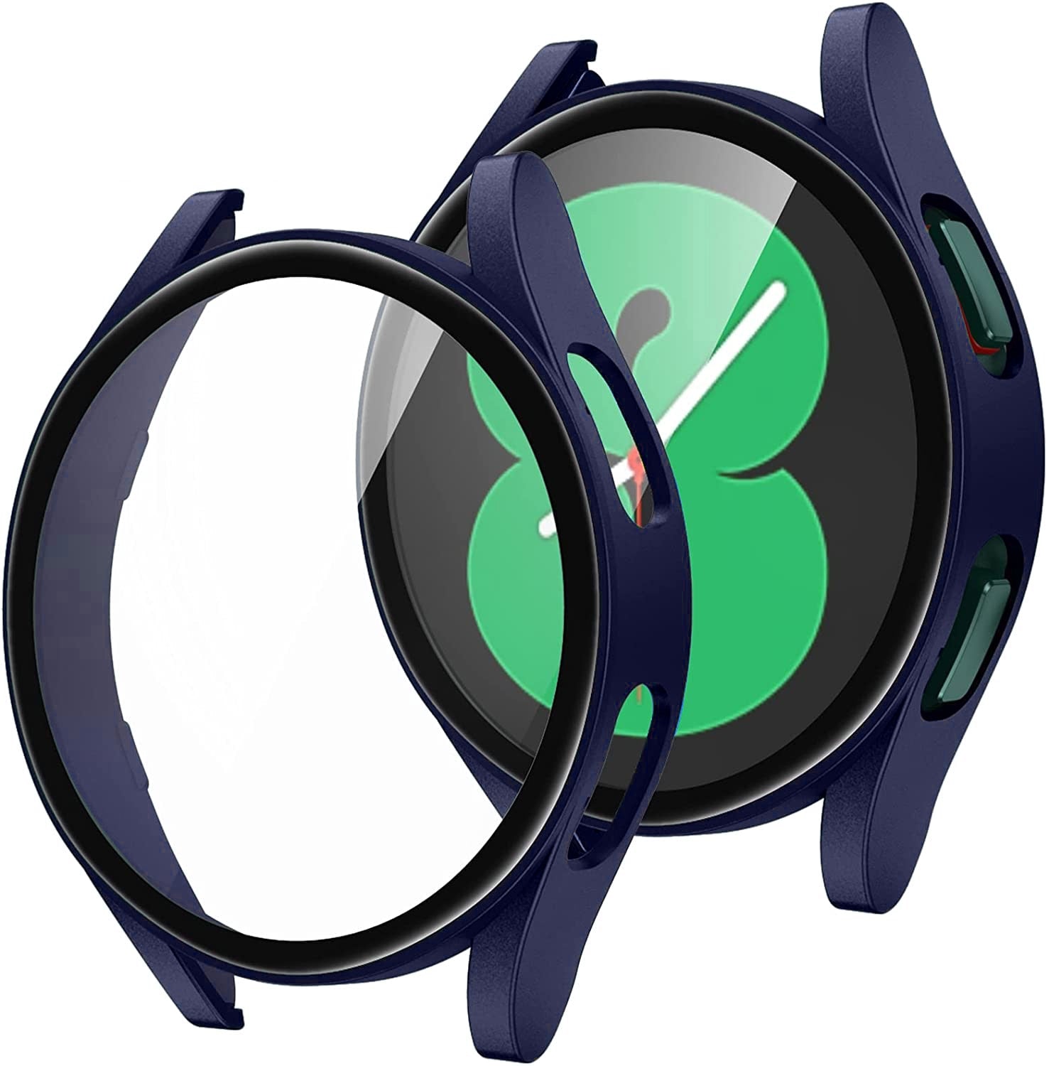 Samsung Galaxy Watch Case with Tempered Glass Screen Protector - Durable Protective Cover for Samsung Galaxy Watch 4/5/6 - Perfect for Workouts, Running & Outdoor Activities