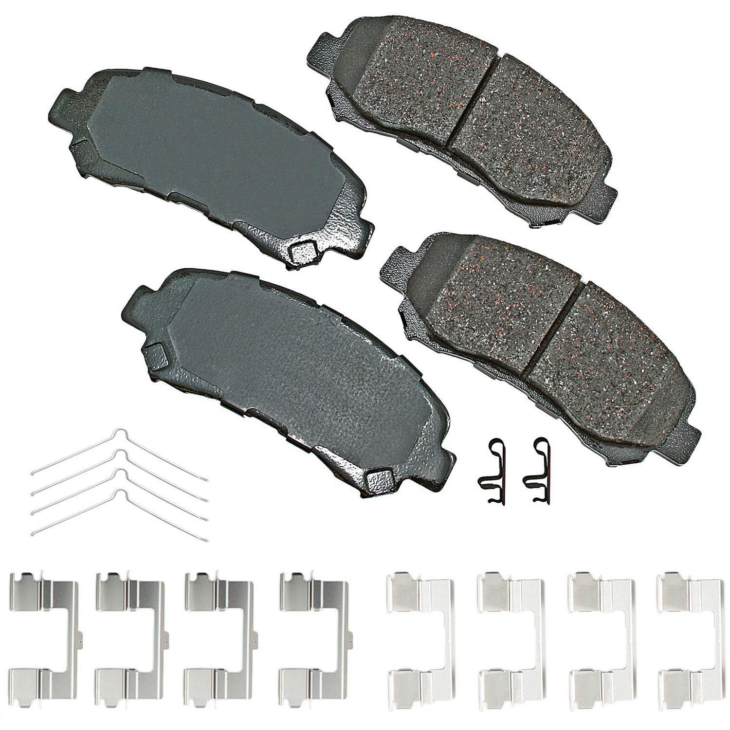 Akebono Ultra-Premium Ceramic Front Disc Brake Pads - Low Dust, Quiet Performance for Cars, Trucks & SUVs | Perfect for Daily Commuting & Highway Driving
