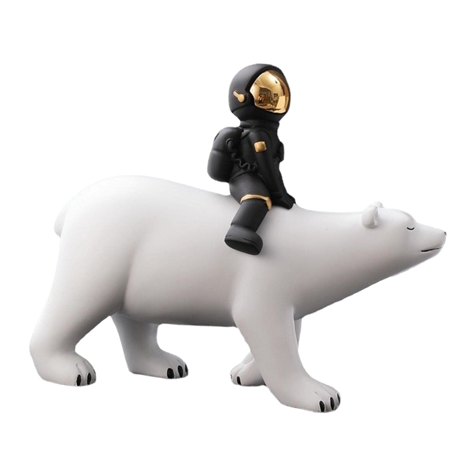 MagiDeal Cute Astronaut Statue - Resin Sculpture Model Figurine for Home Office Decor, Shelf Display, and Space-Themed Gifts - Perfect for Desk, Bookshelf, and Sci-Fi Lovers Collection