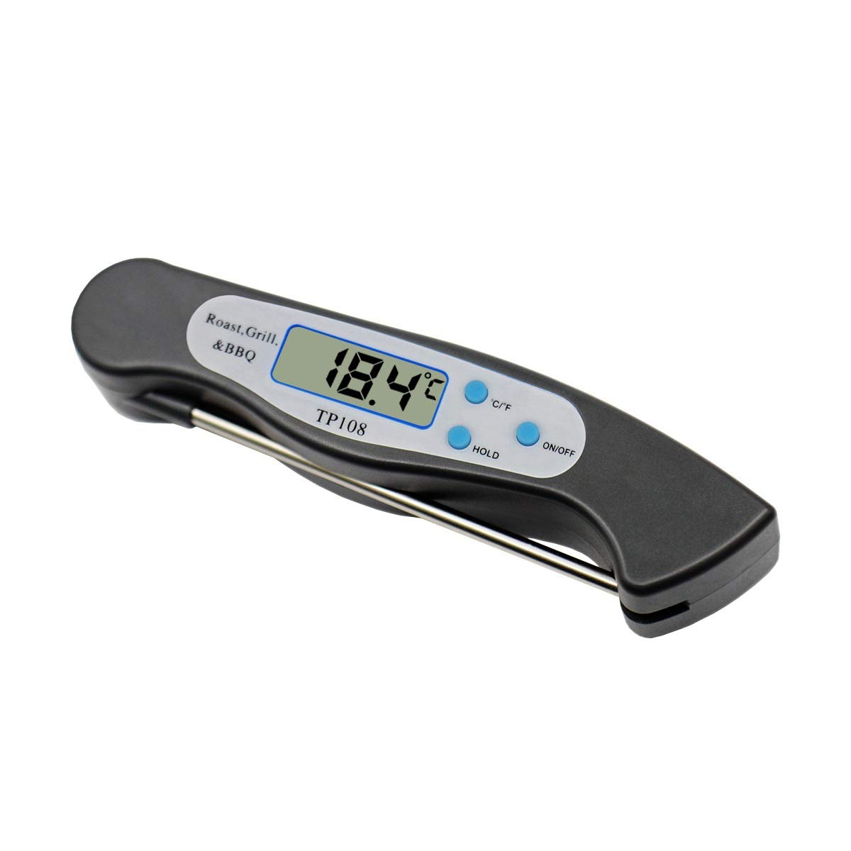Digital Meat Thermometer for BBQ, Cooking & Milk - Waterproof Food Thermometer for Kitchen Use