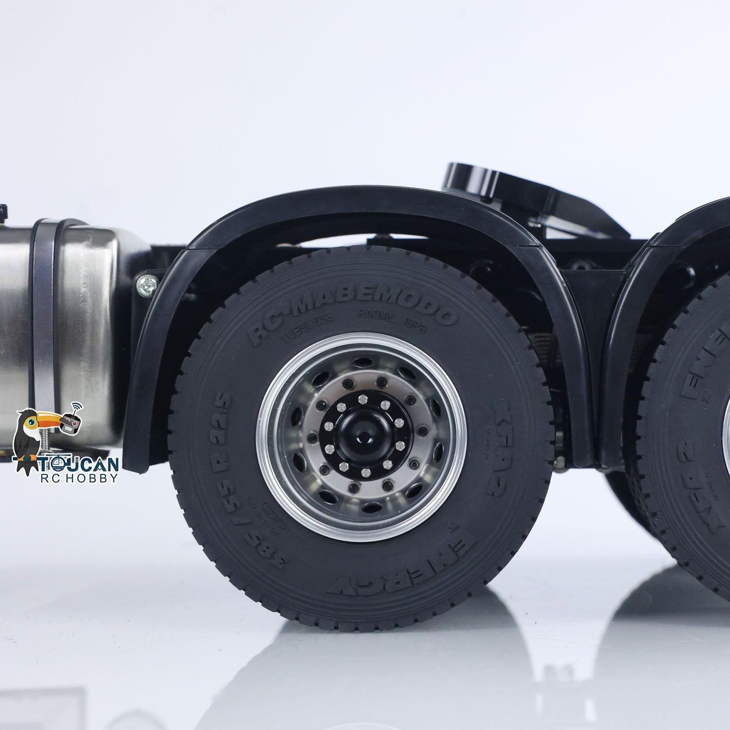 1/14 Scale 6x6 RC Tractor Truck Model - 10CH Radio Controlled, 2-Speed Brush Motor ESC, No Lock Differential Axle - Off-Road Adventure & Construction Site Play