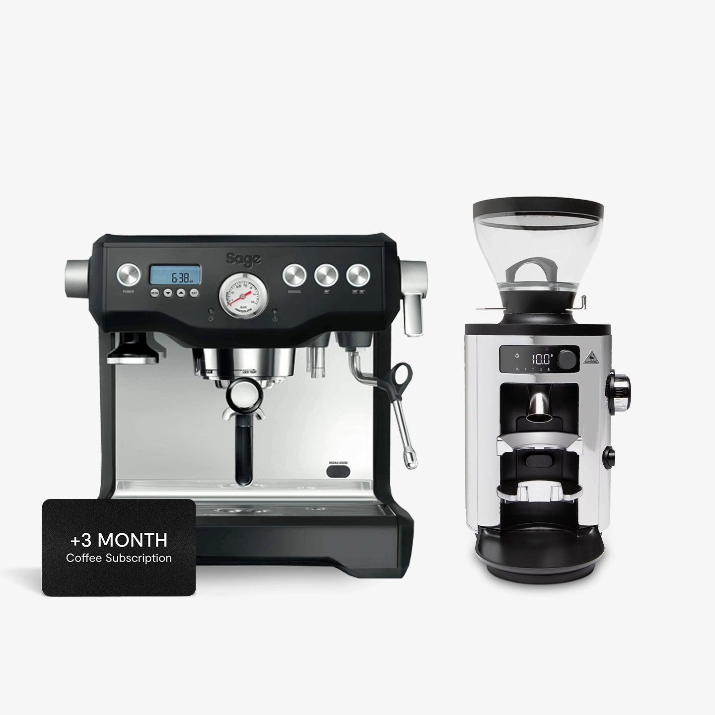 Sage Dual Boiler Espresso Machine & Mahlkonig X54 Coffee Grinder Bundle - Black | Perfect for Home Baristas & Coffee Enthusiasts