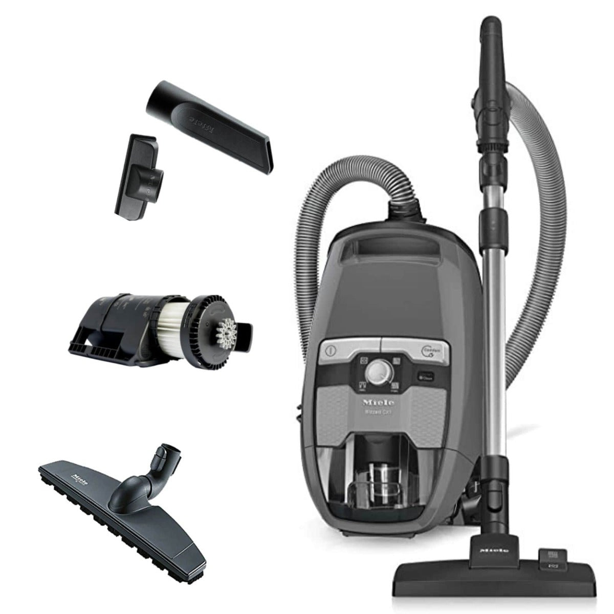 Miele Blizzard CX1 Pure Suction Bagless Canister Vacuum Cleaner - Powerful & Quiet for Hardwood Floors, Carpets & Pet Hair - Perfect for Home Cleaning & Allergy Relief
