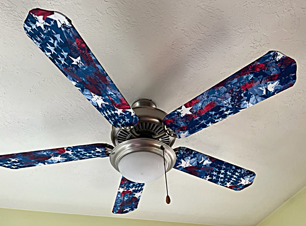 Funky American Flag - Patriotic Home Decor for Living Room, Bedroom & Outdoor Parties | USA Flag Wall Art, Unique Gift for Independence Day & National Holidays