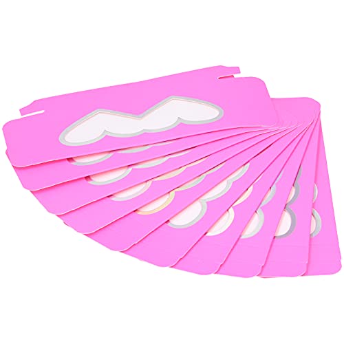 Premium Empty Eyelash Paper Box - 10pcs Exquisite Eyelash Packaging Case Holder for Women | Perfect for Salon Storage, Makeup Organizer & Gift Packaging