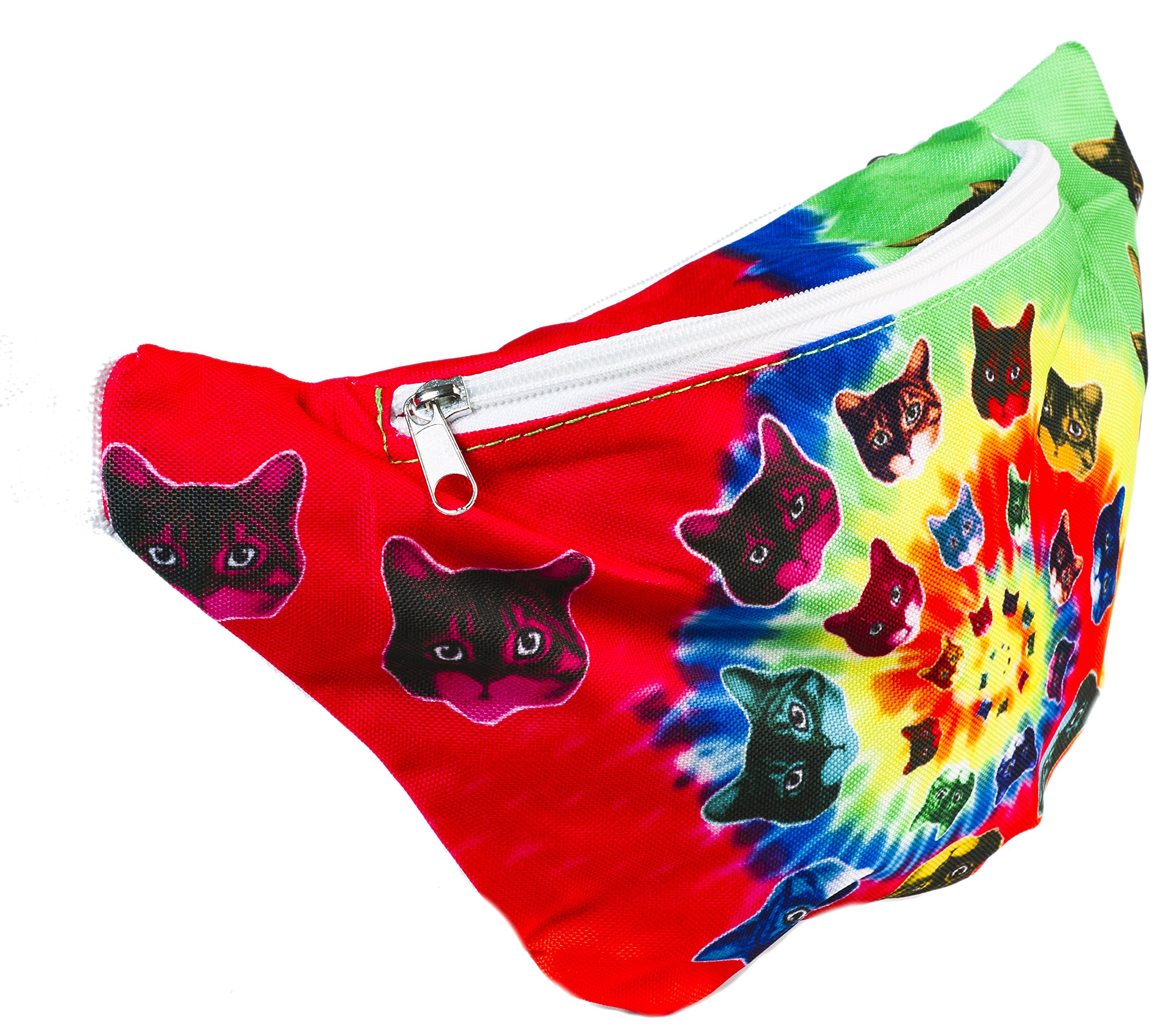 Funny 3D Cat Fanny Pack for Women & Men - Cute Cat Lover Waist Bag for Hiking, Travel & Festivals